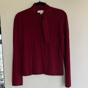 Casual Corner Red Knit Top